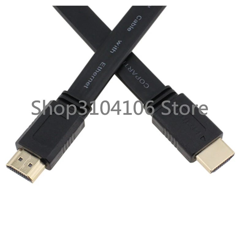 Новинка 1 4 версия 3D HDMI штекер-штекер AV аудио видео гибкий ленточный короткий