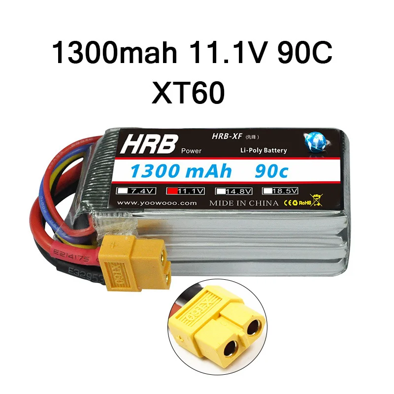 3S 1300mah 90C XT60 HRB 3S 11,1 V Lipo 1100mah 1200mah 1300mah 1500mah 2200mah 2600mah 3000mah 3300mah 3600mah 4200mah Для RC автомобиля FPV лодки - Color: 3S 1300mah 90C XT60