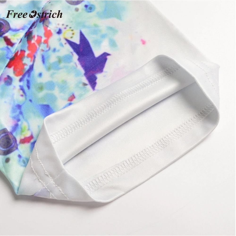 Свободная футболка с коротким рукавом 3d принтом Формула страуса Повседневная