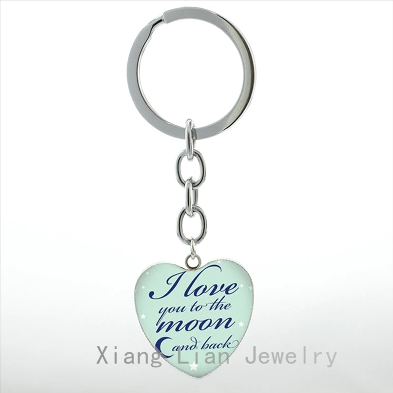 Я люблю тебя на Луну и обратно брелок романтическая галактика космическая Луна