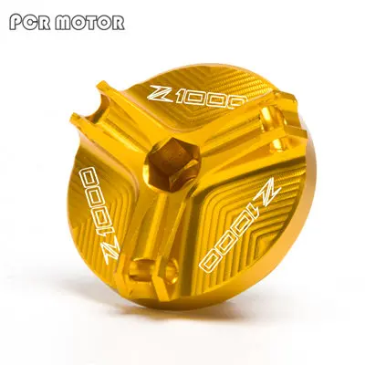 Золотой Для мотоцикла Kawasaki z1000 Z1000SX M20* 2,5 капсула масла двигателя Штекер винт крышки с логотипом Z1000 - Цвет: Золотой