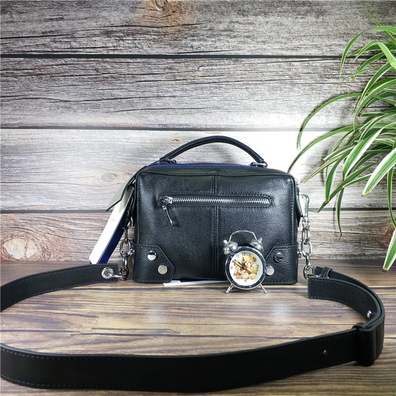 Женская сумка новинка 2019 красная и синяя на молнии через плечо Портативная