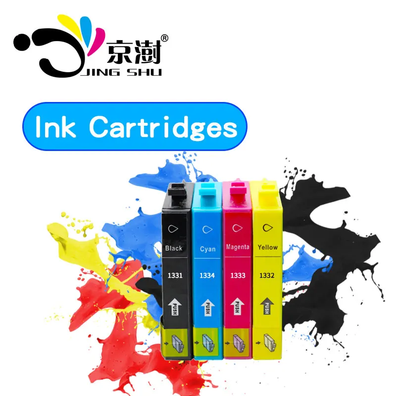 4 шт. совместимый чернильный картридж T1331 T1332 T1333 T1334 для Epson Stylus Office TX235W TX320F TX420W TX430W