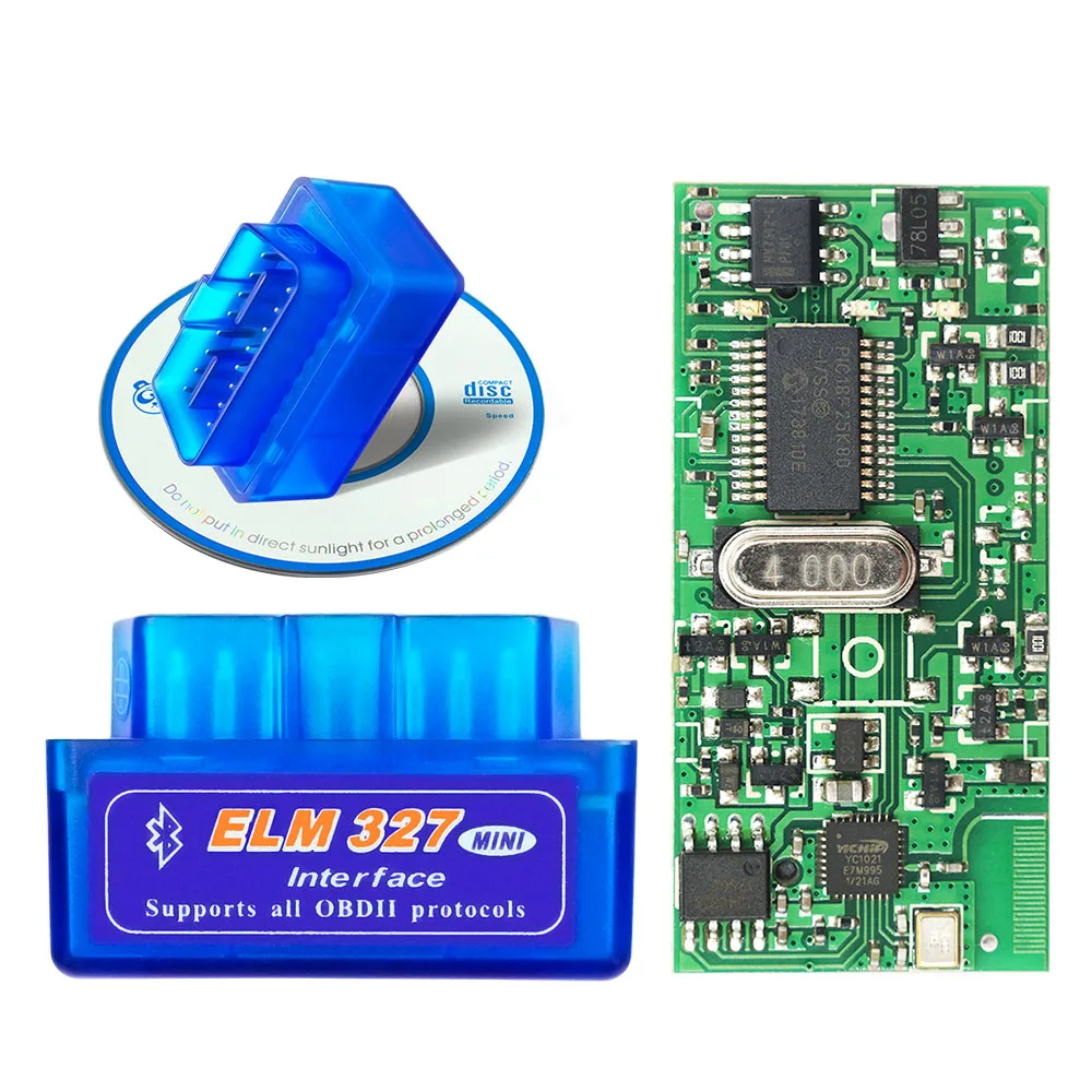 Супер Мини ELM327 настоящий 25K80 Bluetooth V1.5 OBD2 автомобильный диагностический инструмент ELM 327 V 1,5 Bluetooth для Android/PC для OBDII протокола