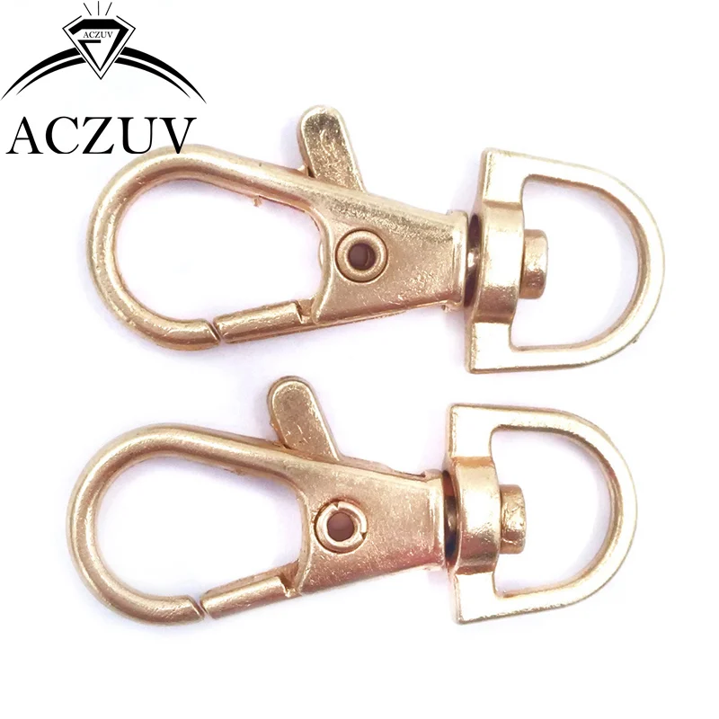 100 шт 38 мм коготь вертлюжные застежки карабины для брелоков ожерелья кошелек