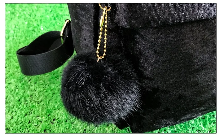Miyahouse бархатные рюкзаки женский милый рюкзак Hairball высокого качества Женский портативный дорожный рюкзак для молодых девушек школьная сумка