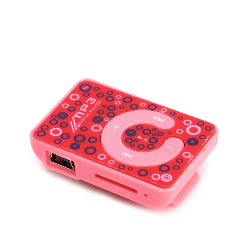 Новый мини клип точка круг шаблон Музыка MP3 плеер Поддержка TF карта + USB кабель
