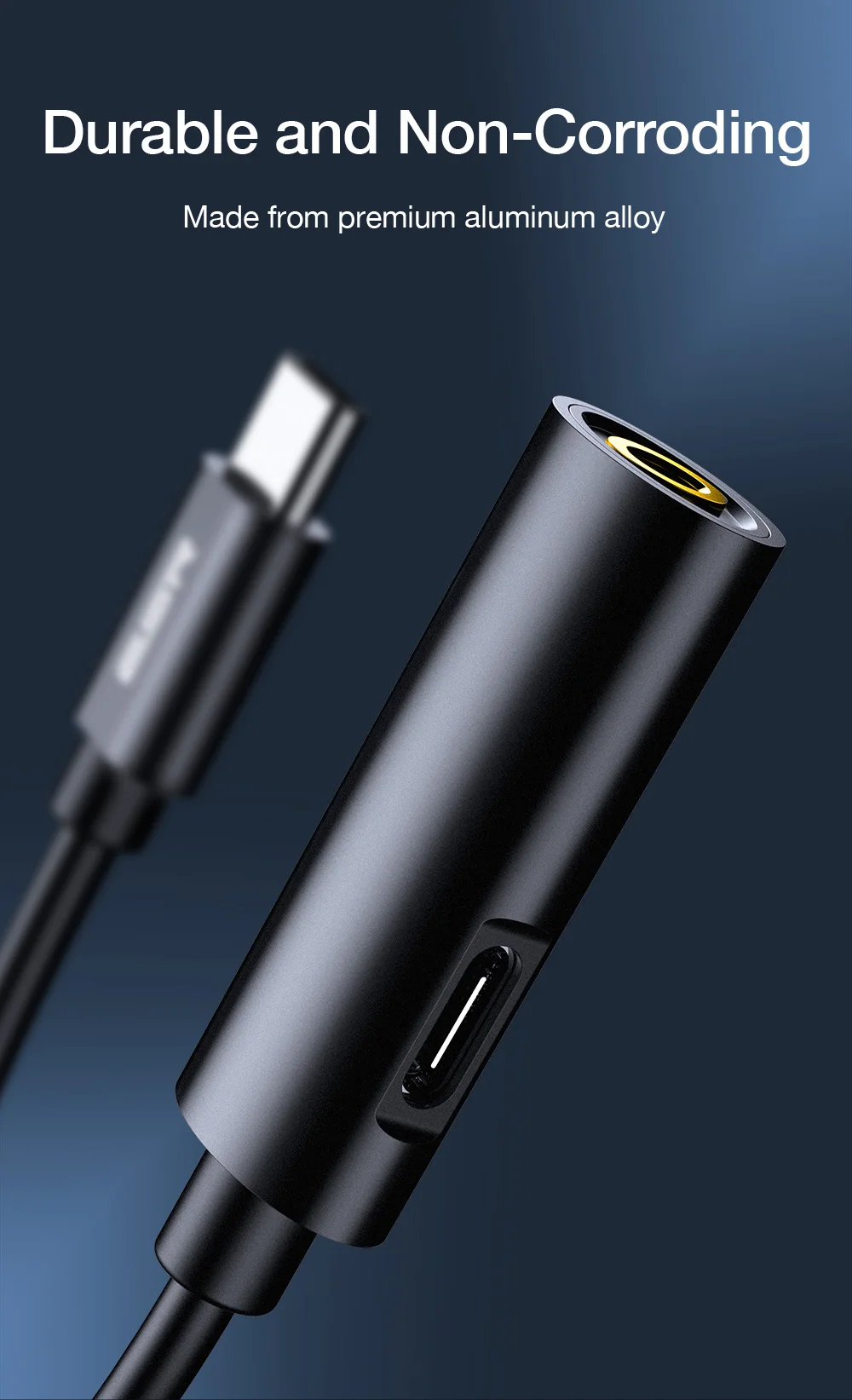 ESR usb type C штекер 3,5 мм разъем для наушников кабель-адаптер AUX аудио для Xiaomi Mi 8 huawei P20 mate 20 Pro type-C Быстрая зарядка