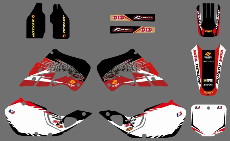 Наклейки наклейки графика и фоны для Honda CR125 1998 CR250 97 2009 CR 125 250|decal graphics|graphic backgroundshonda