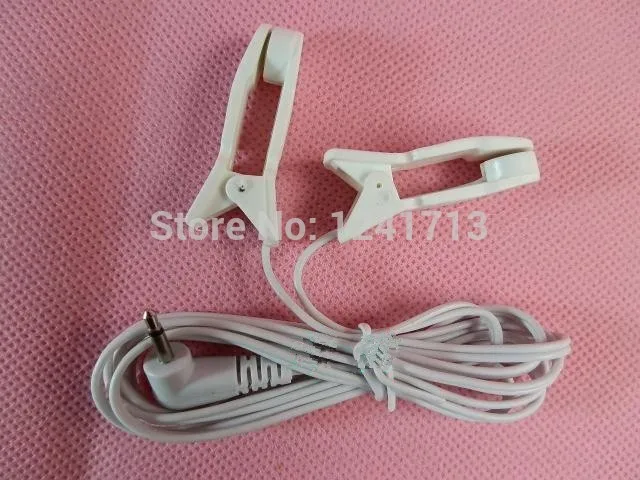 

DHL Freeshipping 200pcs/lot DC2.5MM Ear clip electrode wire/cable connecting wire for digital therapy machine ,tens massager