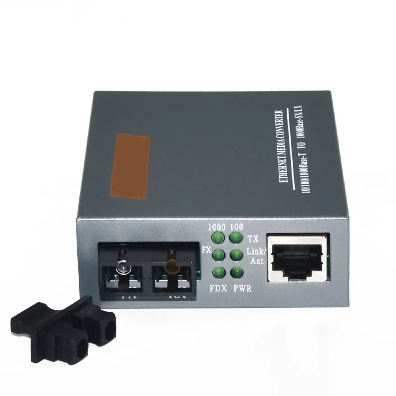 Волоконно оптический медиаконвертер гигабитный HTB GS 03 10/100/1000 Мбит/с SC порт