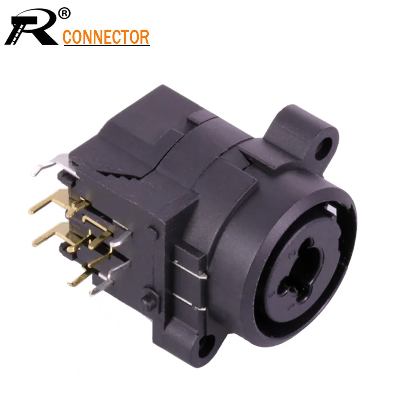 1 шт. 11PIN прямоугольный разъем XLR двойные функции 3-конт. гнездо панель крепление +