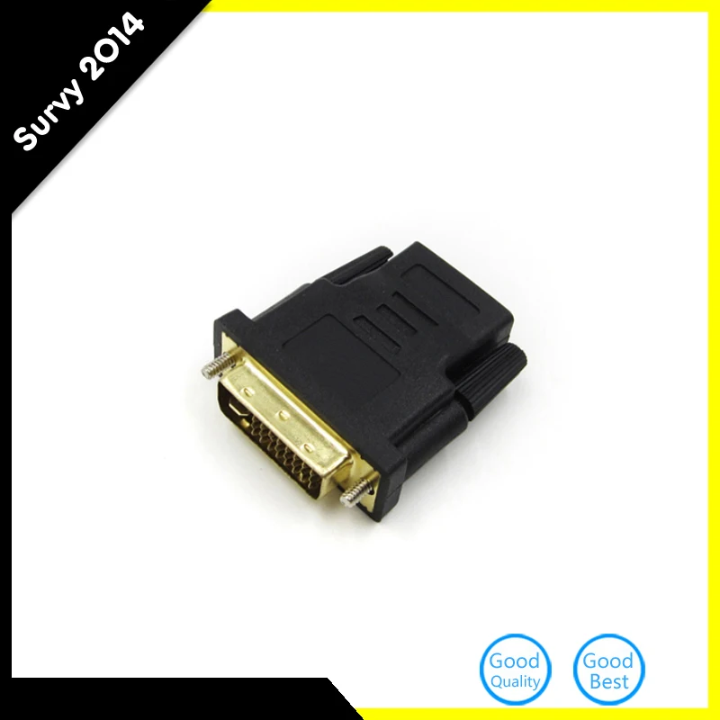 DVI-D Male (24 + 1 pin) к HDMI Female (19-pin) HD HDTV монитор дисплей адаптер lj0119 | Электронные