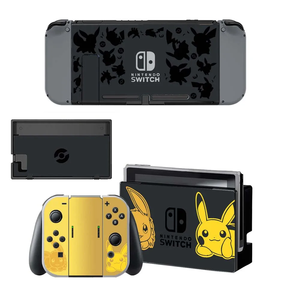 Nintend Switch Console+ Joy-Con Controller Vinyl Skin Sticker Set for Pokemom Protective Skins for NS Switch - Цвет: YSNS1995