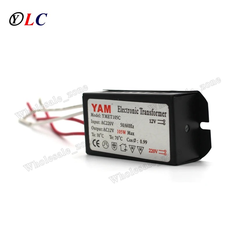 105W AC 220V постоянного тока до 12-тивольтная галогенная лампа для задних фар G4