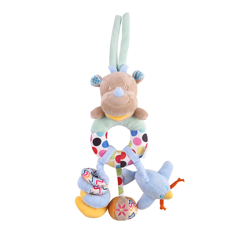 Baby Rattles 5 Игрушки для малышей мягкие животные плюшевые детские погремушки/мобильные игрушки подвесная коляска детские игрушки с колокольчиком погремушка для детской кроватки Bebe игрушки 0-12 месяцев - Цвет: Baby Rattles 5