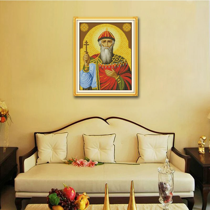 Религиозная фигура Jesu декор живопись 14CT 11CT Счетный набор крестиков вышивки
