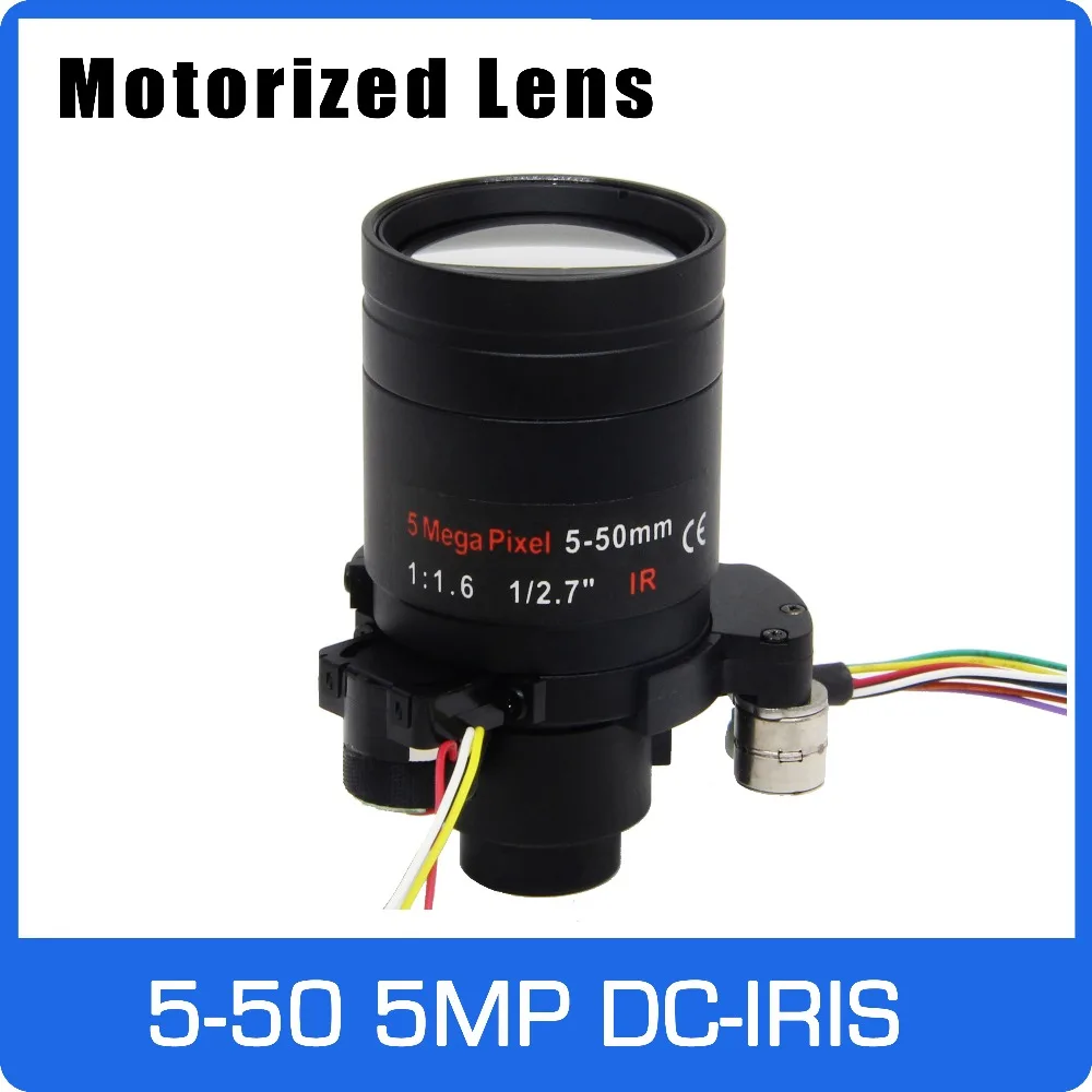 Motor 5Megapixel Varifocal Lens 5-50mm D14 DC IRIS Long Distance View With Motorized Zoom and Focus For 1080P/5MP AHD/IP Camera