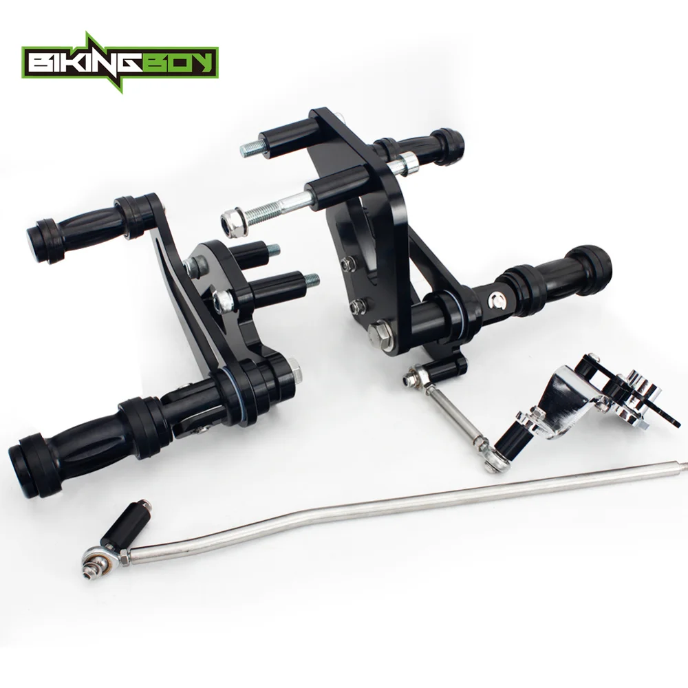 BIKINGBOY алюминиевая регулируемая CNC Заготовка переднего управления подножки для