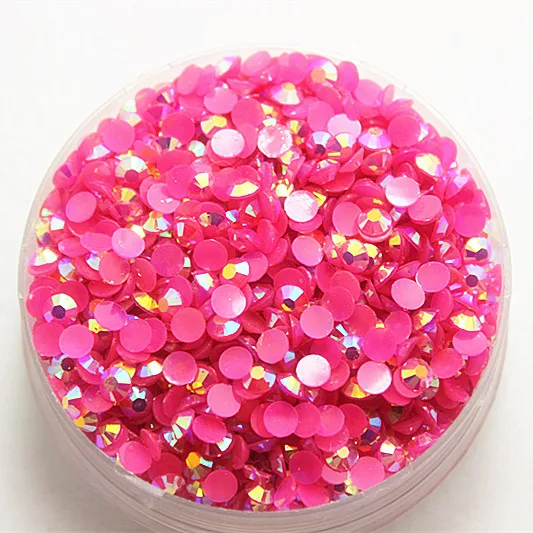 SS16 2000 Φ не горячая фиксация смолы розовый красный волшебный цвет AB желейный