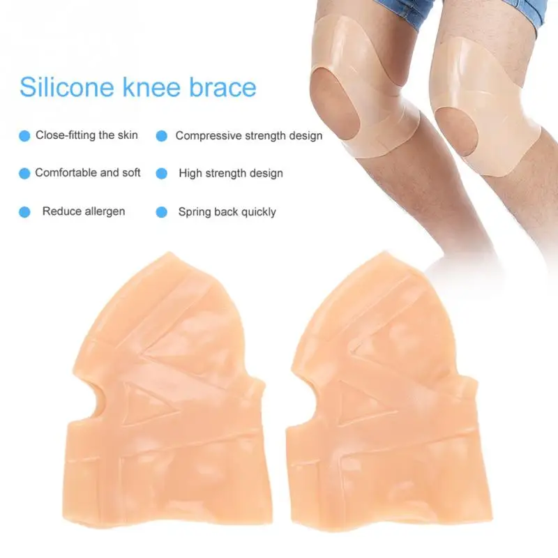 

1Pair Professional Silicone Knee Brace Compression Support Knee Protection Cap