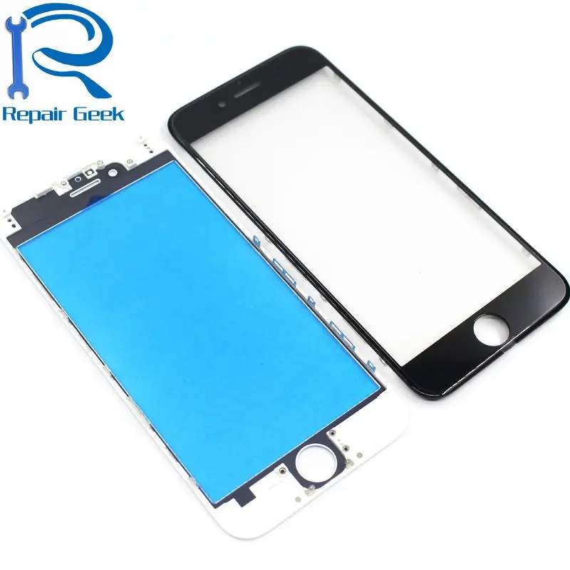 Ремонт Geek 2 шт Холодный пресс Передний экран стекло с рамкой для iphone 5 5S 5c 6 6s 7 7g 8 8p