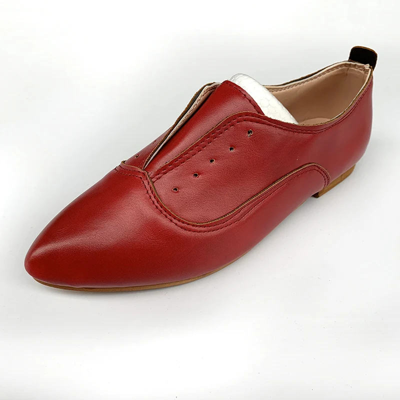 Женская элегантная обувь из искусственной кожи на низком каблуке модная женская