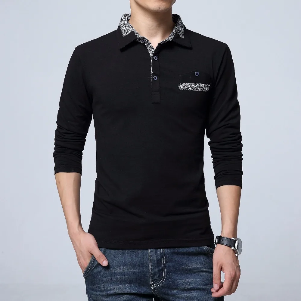 Бренд Mwxsd повседневная мужская рубашка поло модная однотонная приталенная