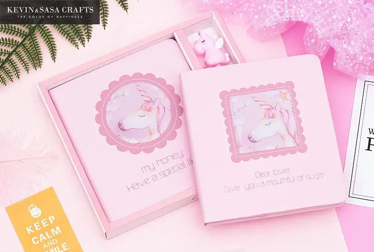 Новый качественный блокнот с единорогом записная книжка ручкой дневник кавайный