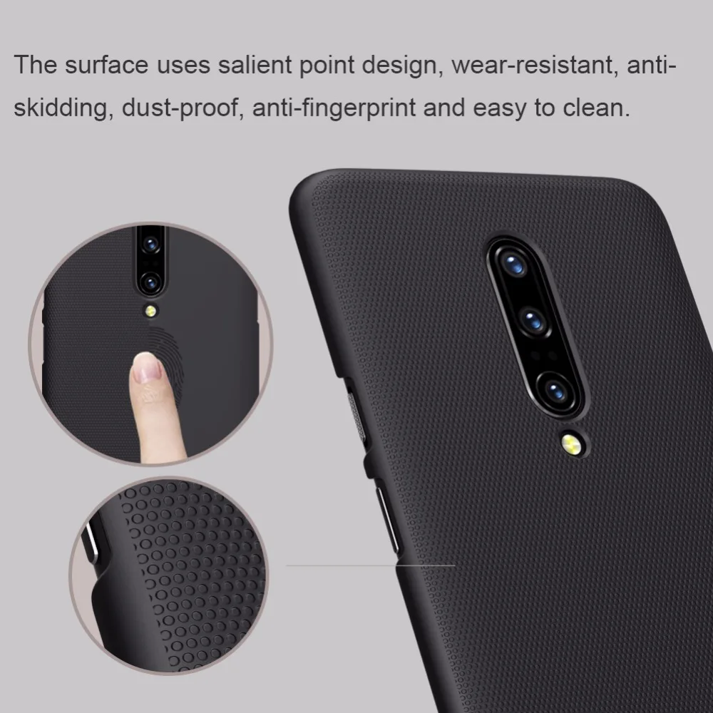 Чехол для oneplus 7 T, чехол для oneplus 7 pro, NILLKIN, суперматовый чехол, матовая задняя крышка, чехол для oneplus 7 T, Подарочный держатель