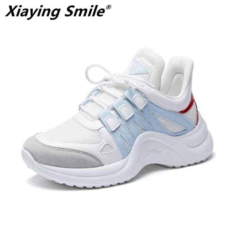 Xiaying Smile Women Luxury running shoes Breathable Lightweight sneakers Walking Shoes Woman brand style mesh sport | Спорт и