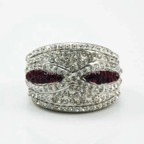 Fashion lady wholesale 316L stainless steel crystal ring mask rings for girl | Украшения и аксессуары