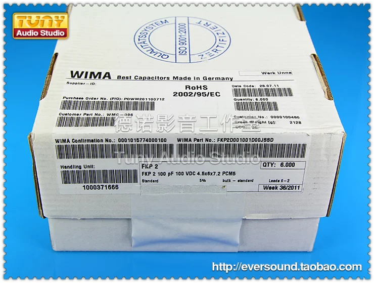 2020 горячая распродажа 20 шт/50 шт WIMA 100pF/100p/n1/101 100В FKP2 Бесплатная доставка |