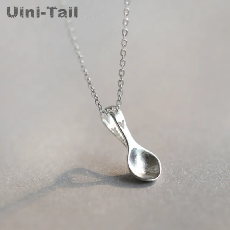 Uini Tail популярное Новое Колье в виде ложечки для любви из стерлингового серебра 925