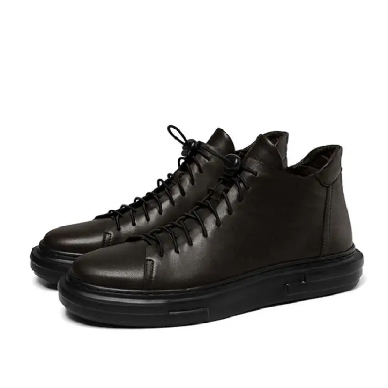 MYCOLEN/Новинка 2017 года Мужская обувь Повседневная дышащая модная кожаная высокие