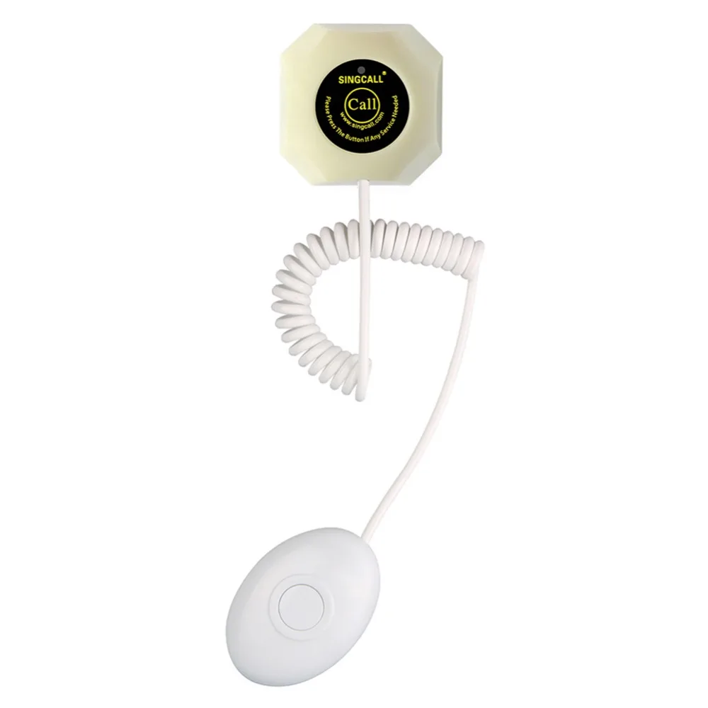 Беспроводной сервисный пейджер SINGCALL с ручным хвостовиком двумя кнопками для