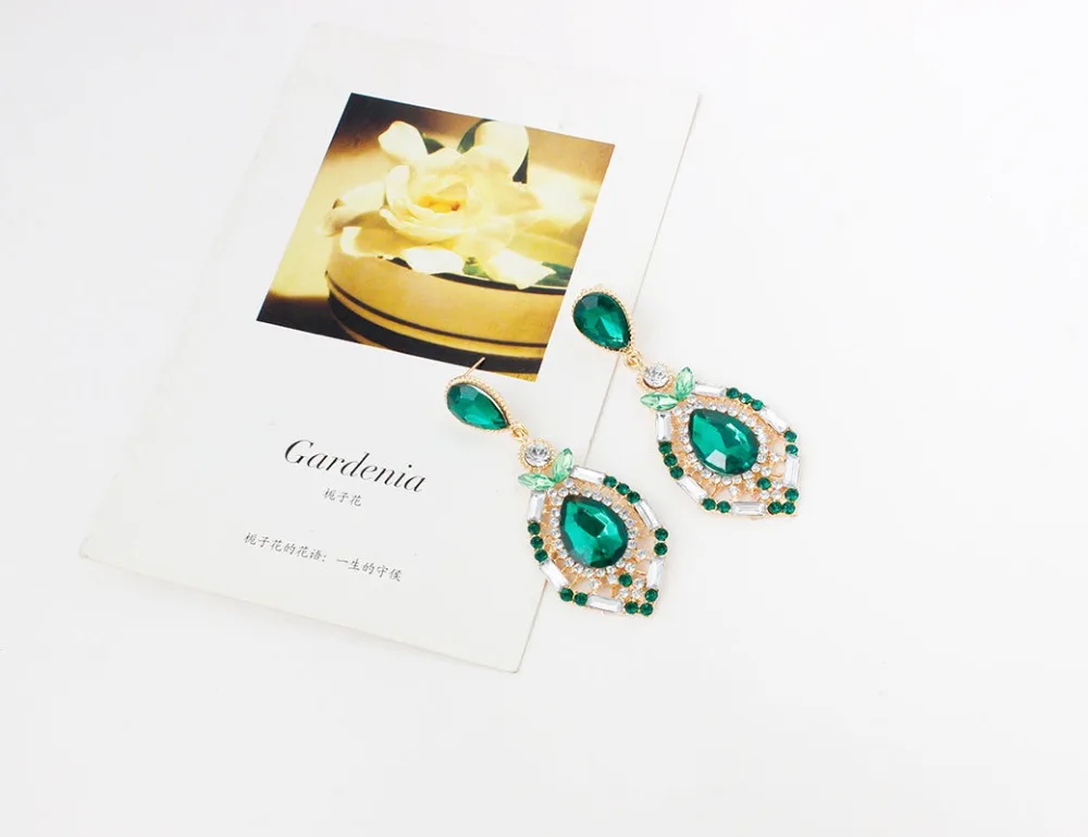 HC 2018 новые этнические открытые серьги золотого и серебряного цвета модные Австрийские длинные с