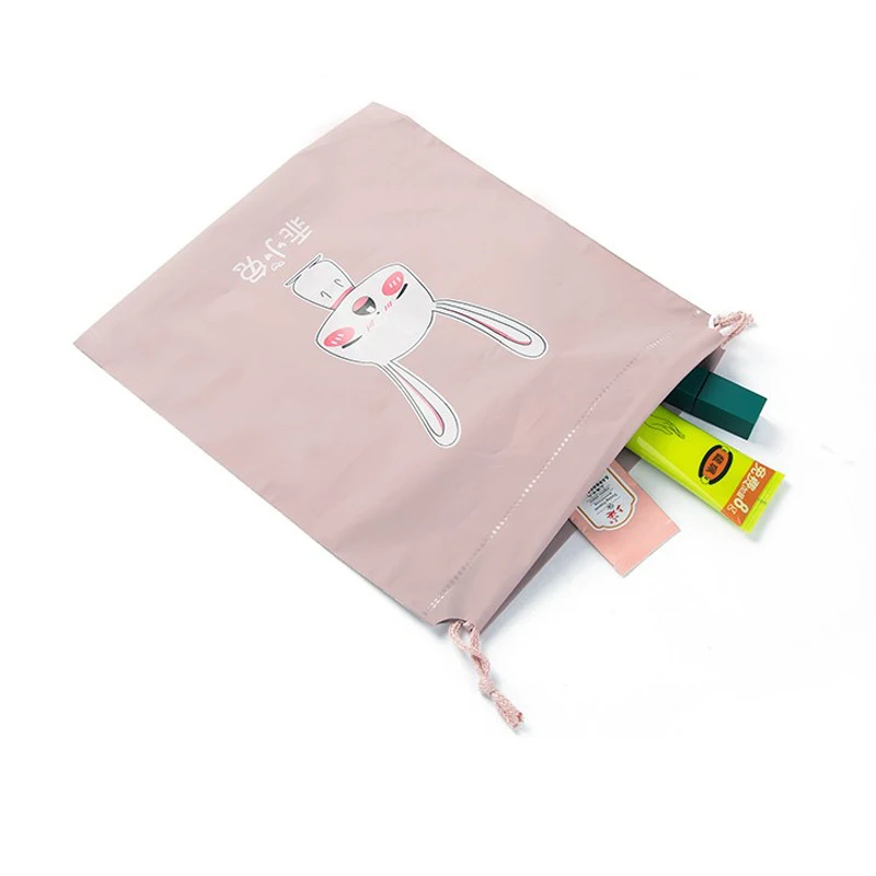 

BalleenShiny PE 40*36cm Cartoon Animal Drawstring Storge Bags Cloth Shoe Makeup Neaten Pouch Waterproof Travel Outdoor Bags