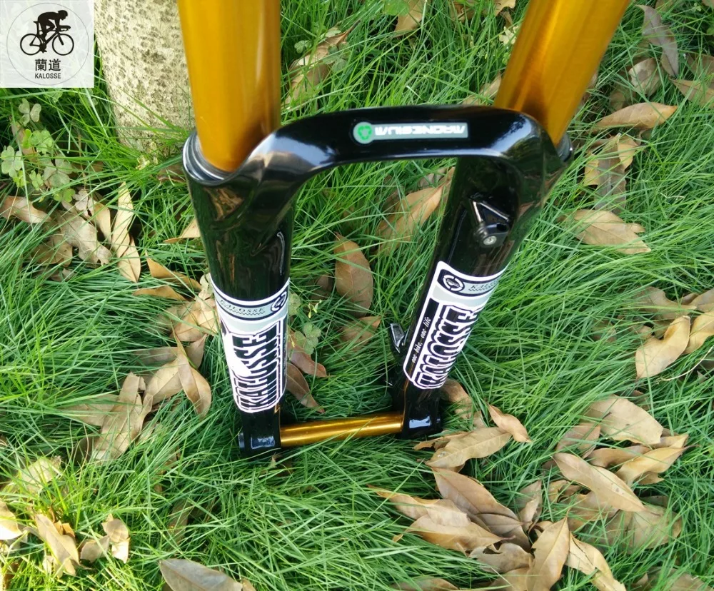 Kalosse 1 1/8 детали горного велосипеда масло Весна вилки велосипед вилка DH/FR/AM MTB Передняя Вилка 26er