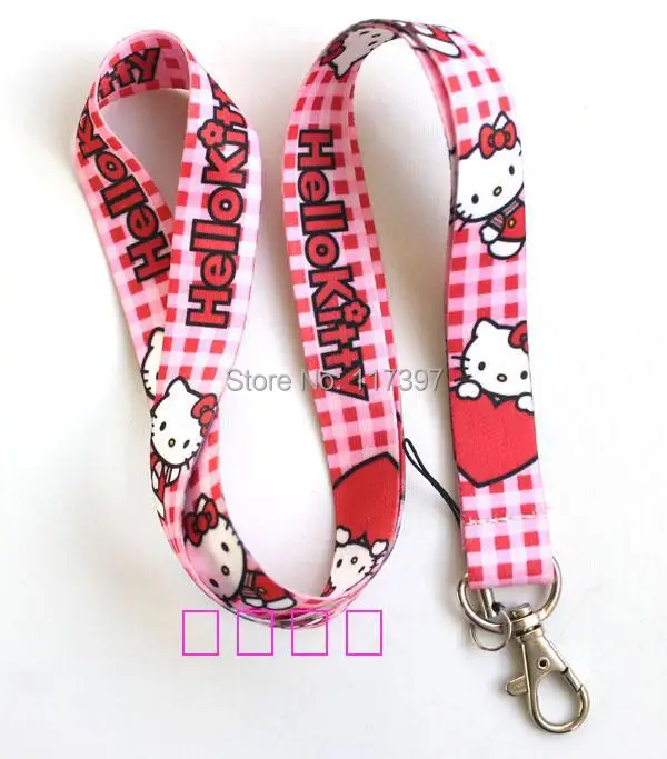 10 шт. рисунок «Hello Kitty» Средства ухода за кожей шеи шнурки для MP3/4 сотовых телефонов DS Lite