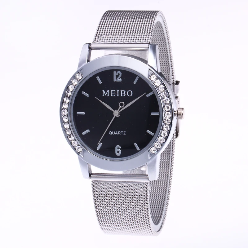 Часы наручные женские кварцевые изысканные водонепроницаемые с кожаным