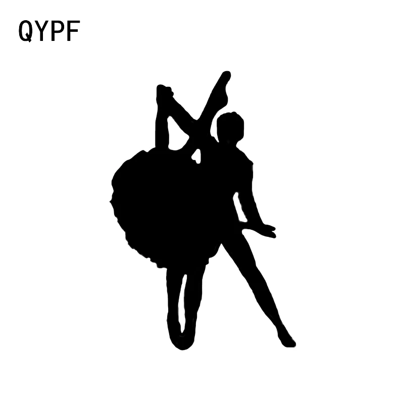 QYPF 9 8*14 7 модная балетная танцующая девушка фитнес Декор стикер для моделирования