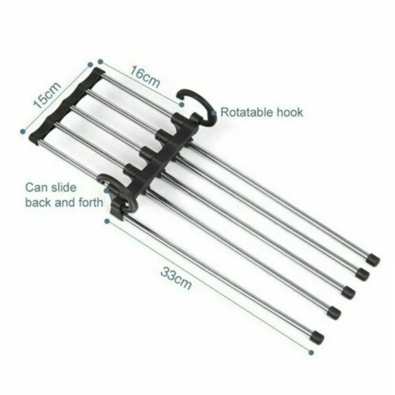 Лидер продаж новейшая мода 5 в 1 полки для брюк вешалки одежды из нержавеющей