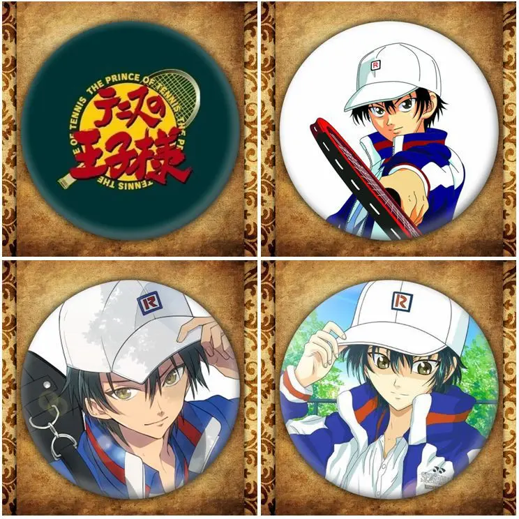 

Japanese Anime The Prince Of Tennis Display Badge Fashion Cartoon Figure Seigaku Echizen Ryoma Brooch Pin Jewelry Accessories