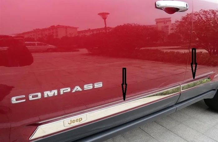 Из нержавеющей стали Средства ухода за кожей двери боковой молдинг отделка Chrome