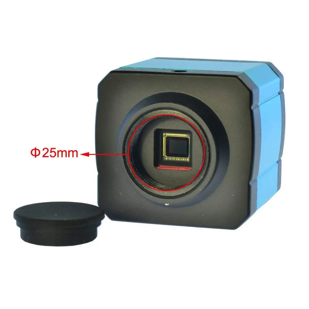 Цифровой промышленный паяльный микроскоп 14 МП HDMI USB видеокамера 100X C Mount Zoom Lens 40 LED