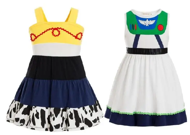 Расширенные говорящие искусственные летние платья без рукавов костюм Базз