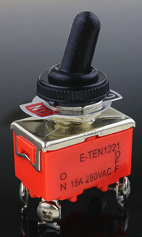 1 шт. E-TEN1221 15A 250VAC 4PIN ВКЛ-ВЫКЛ тумблер кулисный переключатель питания микропереключатель оранжевый