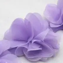purple 1200 шт. шифоновые цветы 8 см для повязки на голову Свадебные украшения тканевые цветы Diy аксессуары для волос для девочек украшения для платья - Цвет: purple