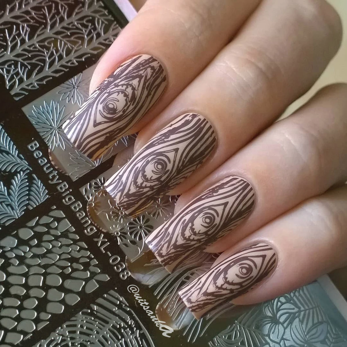 BeautyBigBang Stamping Plates 5PCS/set Flower Theme Nail Stencil For Nail Art Template Geometry Tree Nail Plate For Stamping